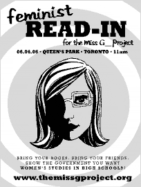 miss G read-in poster
